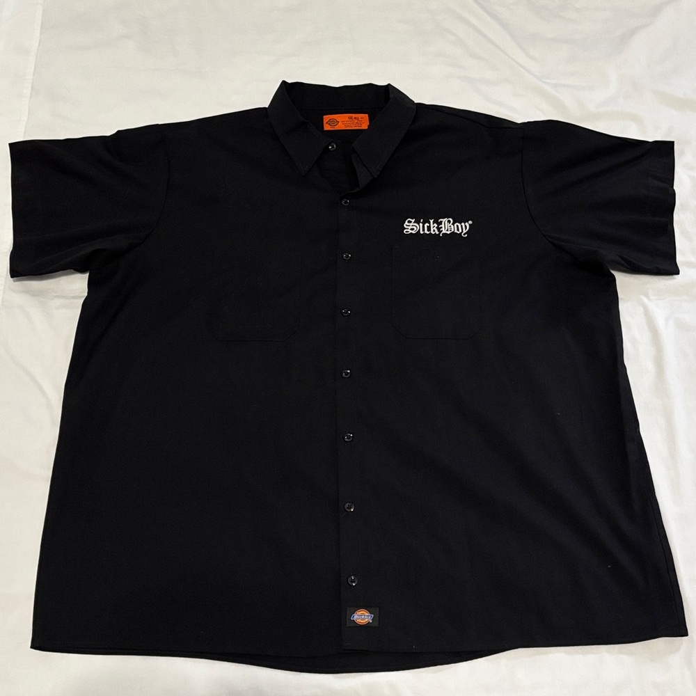 Dickies Black Short Sleeve Shirt with Sick Boy Embroidered Detail 4XL